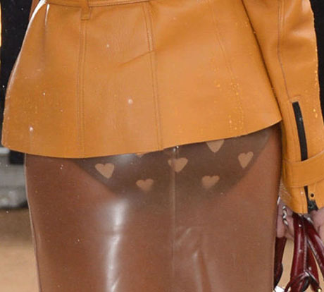 Paloma Faith's Burberry heart-print knickers